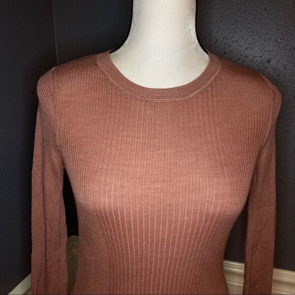 T By Alexander Wang Merino wool-blend ribbed top - Picture 6 of 12